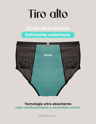 Calzón Menstrual Tiro Alto con Transparencias